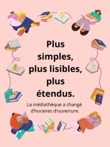 On change d'horaires.